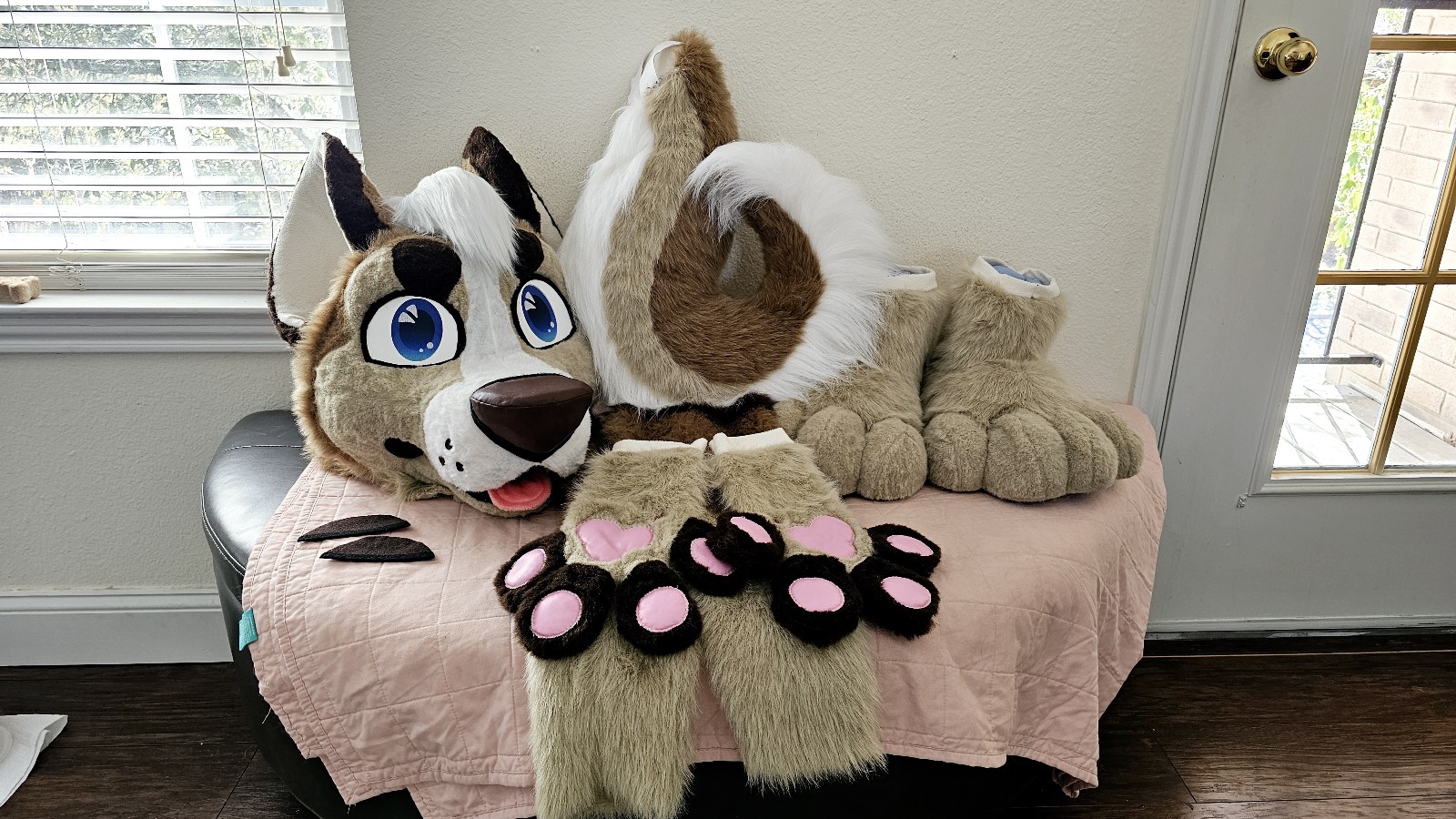 Canine Fursuit Full Partial Costume Furry Mask Dog Wolf Coyote Suit Halloween