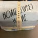 Rae Dunn Queen Sized Printed “Home Sweet Home” Plush Blanket
