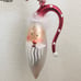 Vintage 11” Large Handblown Fur Hat Santa Christmas Holiday Ornament