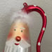 Vintage 11” Large Handblown Fur Hat Santa Christmas Holiday Ornament