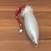 Vintage 11” Large Handblown Fur Hat Santa Christmas Holiday Ornament