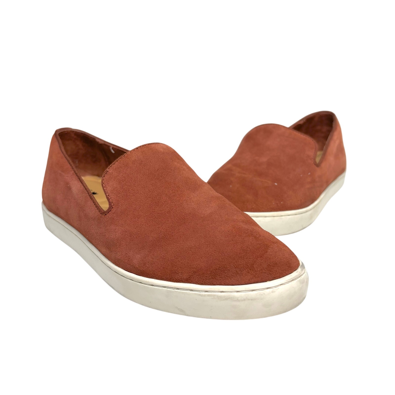 Birdies Swift Suede Slip On Sneaker Rust 5.5