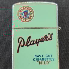 Vintage Goldwyn Player's Navy Cut Lighter - Mint Green