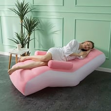 Outdoor Inflatable Flocking Sofa, Couch Potato Sofa, Portable Lunch -ADA368