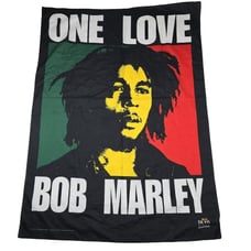 Bob Marley Vintage 2000 One Love Tapestry 30 x43 Reggae Rasta Flag Banner