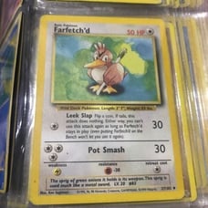 Rare Farfetch’d Pokémon card