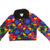 Vintage Michael Simon Geometric Granny Quilt Retro Womens Sweater Cardigan Med.
