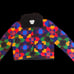 Vintage Michael Simon Geometric Granny Quilt Retro Womens Sweater Cardigan Med.