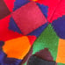 Vintage Michael Simon Geometric Granny Quilt Retro Womens Sweater Cardigan Med.