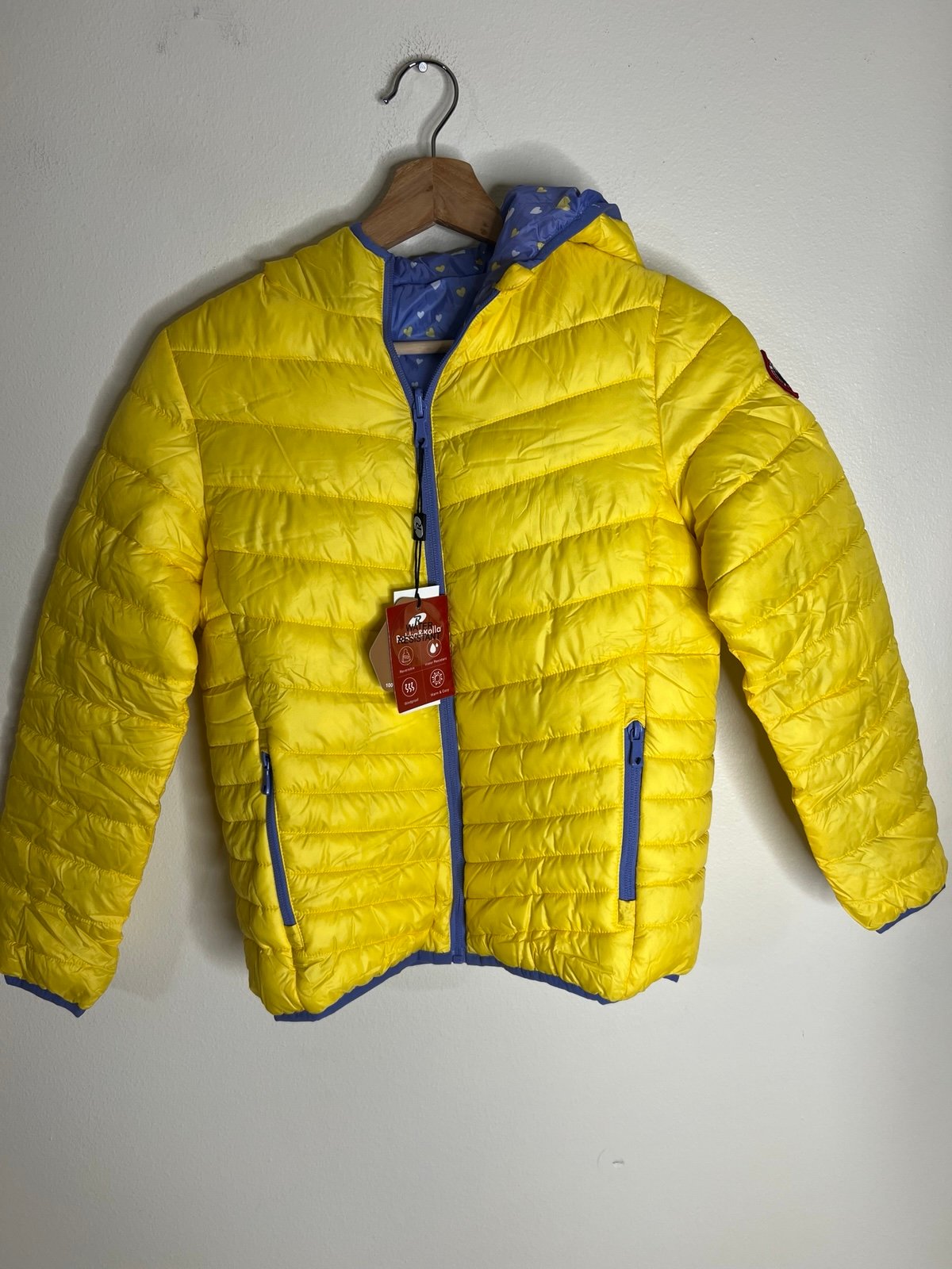 Rokka&Rolla Girls' Reversible Light Puffer Jacket Coat size 10/12