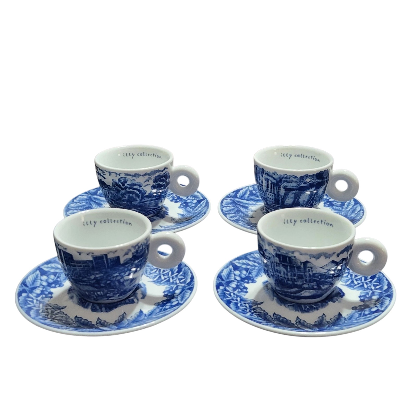 Illy Collection X Rosenthal Rufus Willis 2005 Espresso Cups Demitasse 8 Pc 4 Set