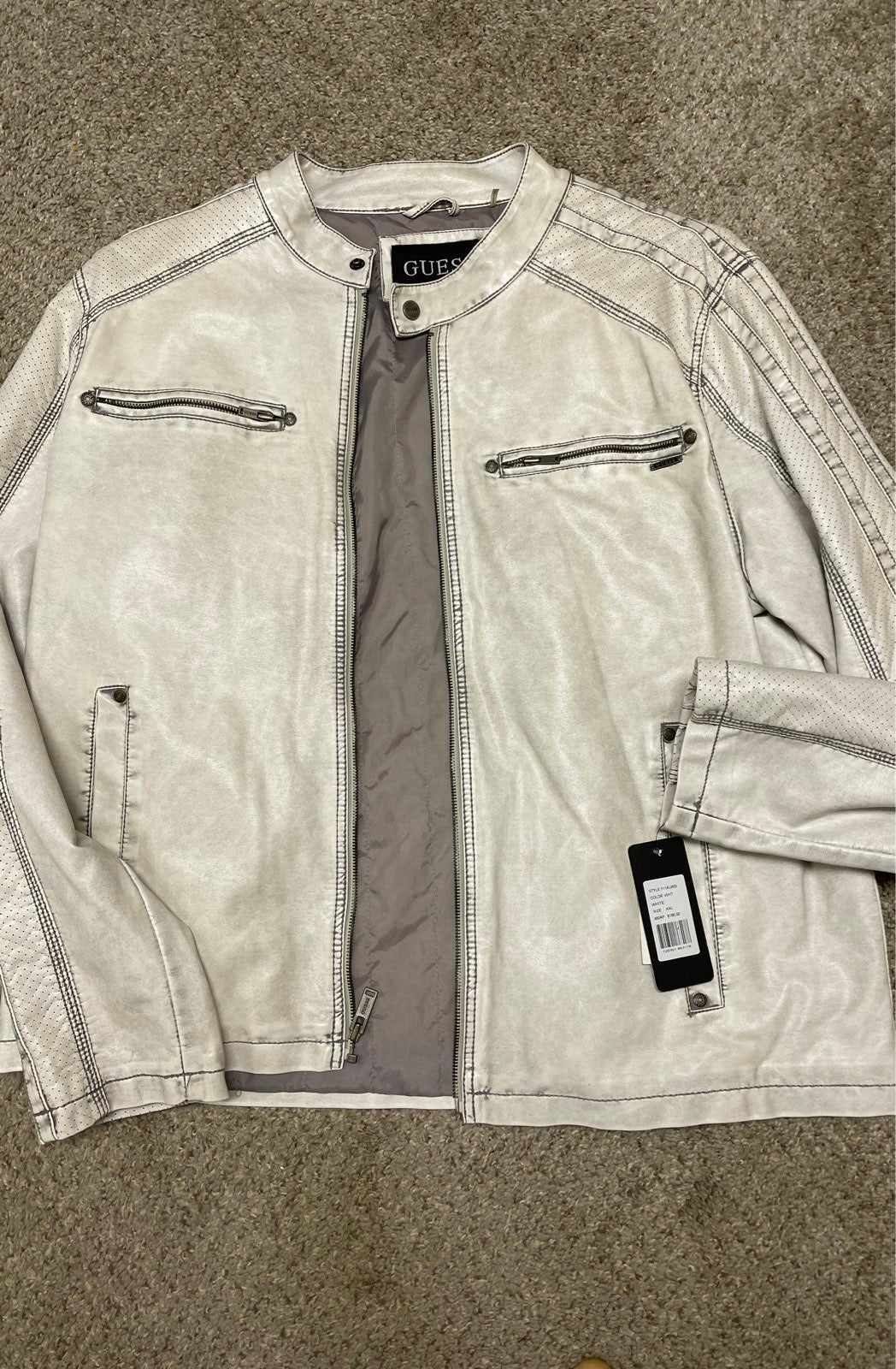 Brand New Guess Polyurethane Jacket