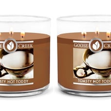 Goose Creek Toasty Hot Toddy Scented Large 3 Wick Candle 14.5 oz x2