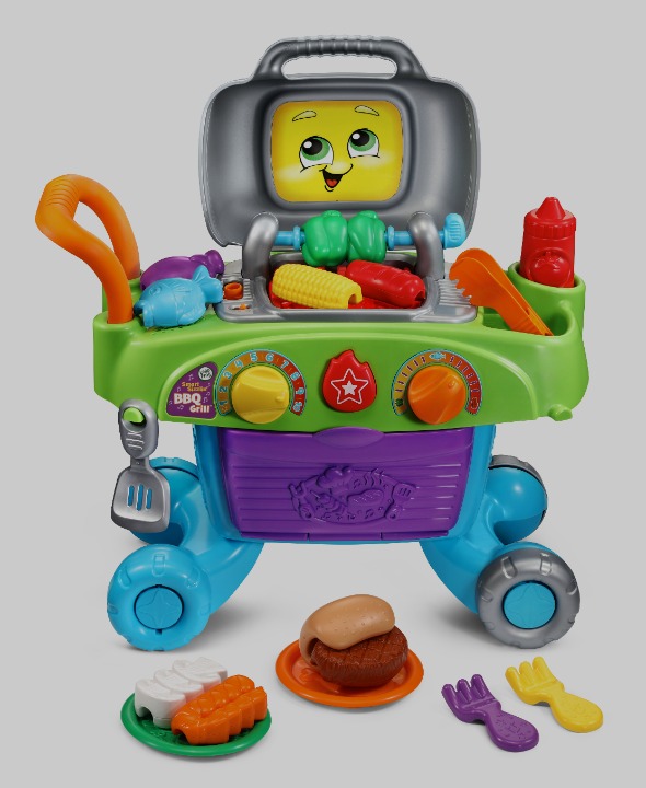 LeapFrog Smart Sizzlin' BBQ Grill with Food and Tools, Unisex Role-Play Learning
