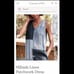 Garnet Hill Hillside linen Patchwork dress European Flax M like new!!