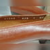 Salvatore Ferragamo Loafers Low Heel Pumps Gold Chain Detail Brown Womens Size 7