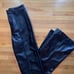 Black Faux Leather Pants