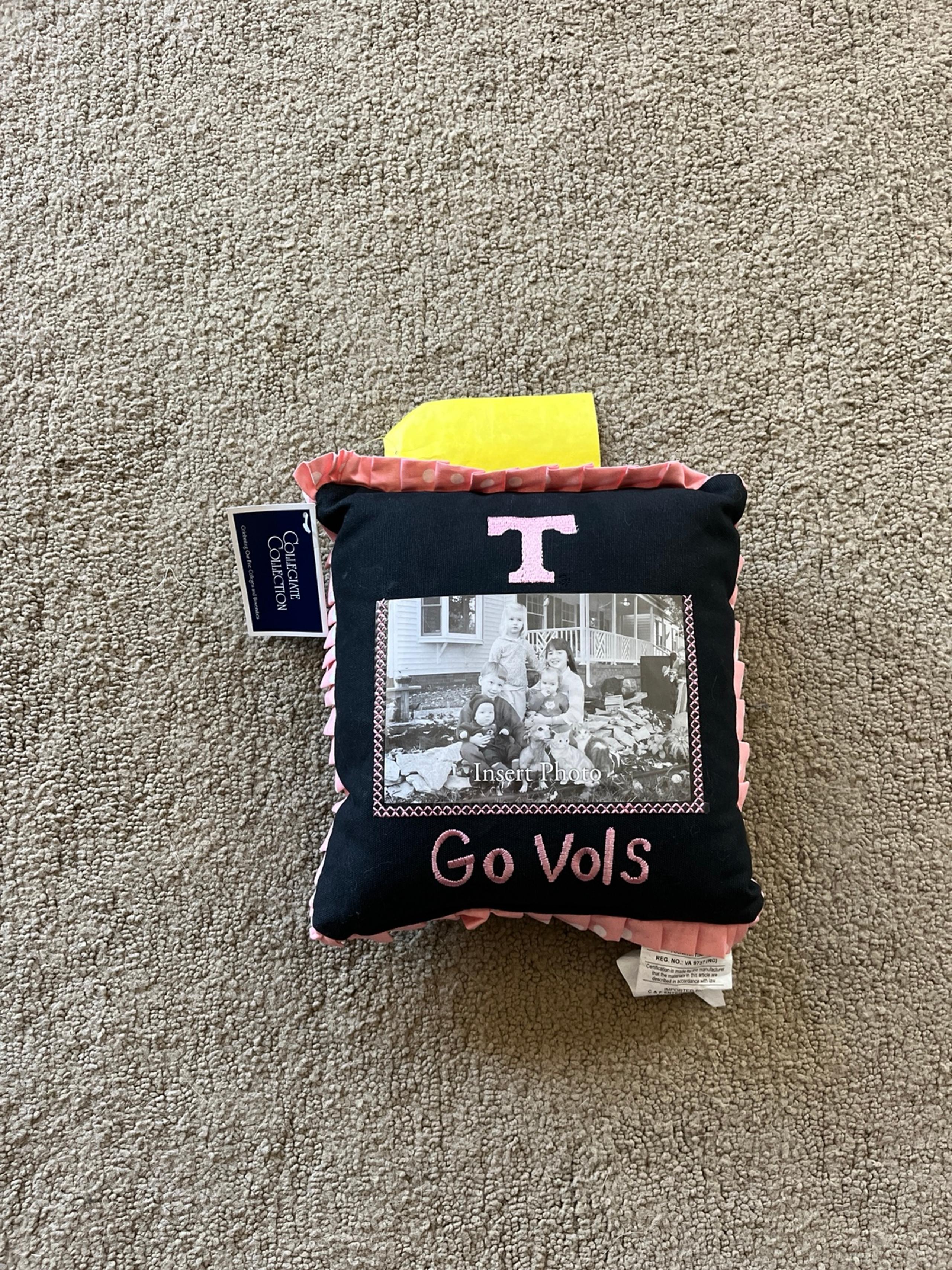 Pink Tennessee Volunteers Photo Pillow