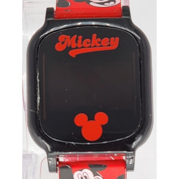 Mickey Mouse LED Display Digital Touch Screen Watch for Kids