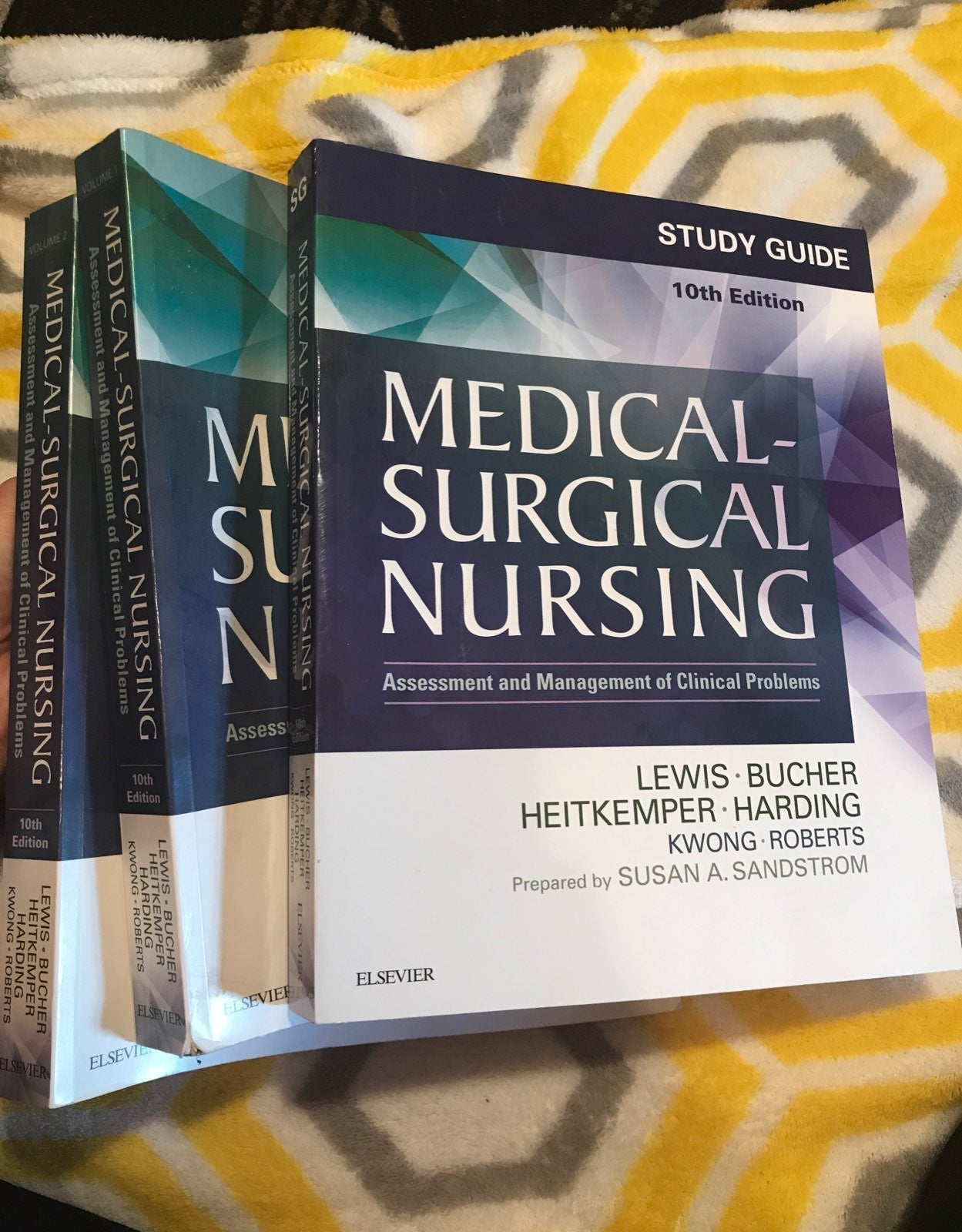 Set of three medical surgical nursing bo