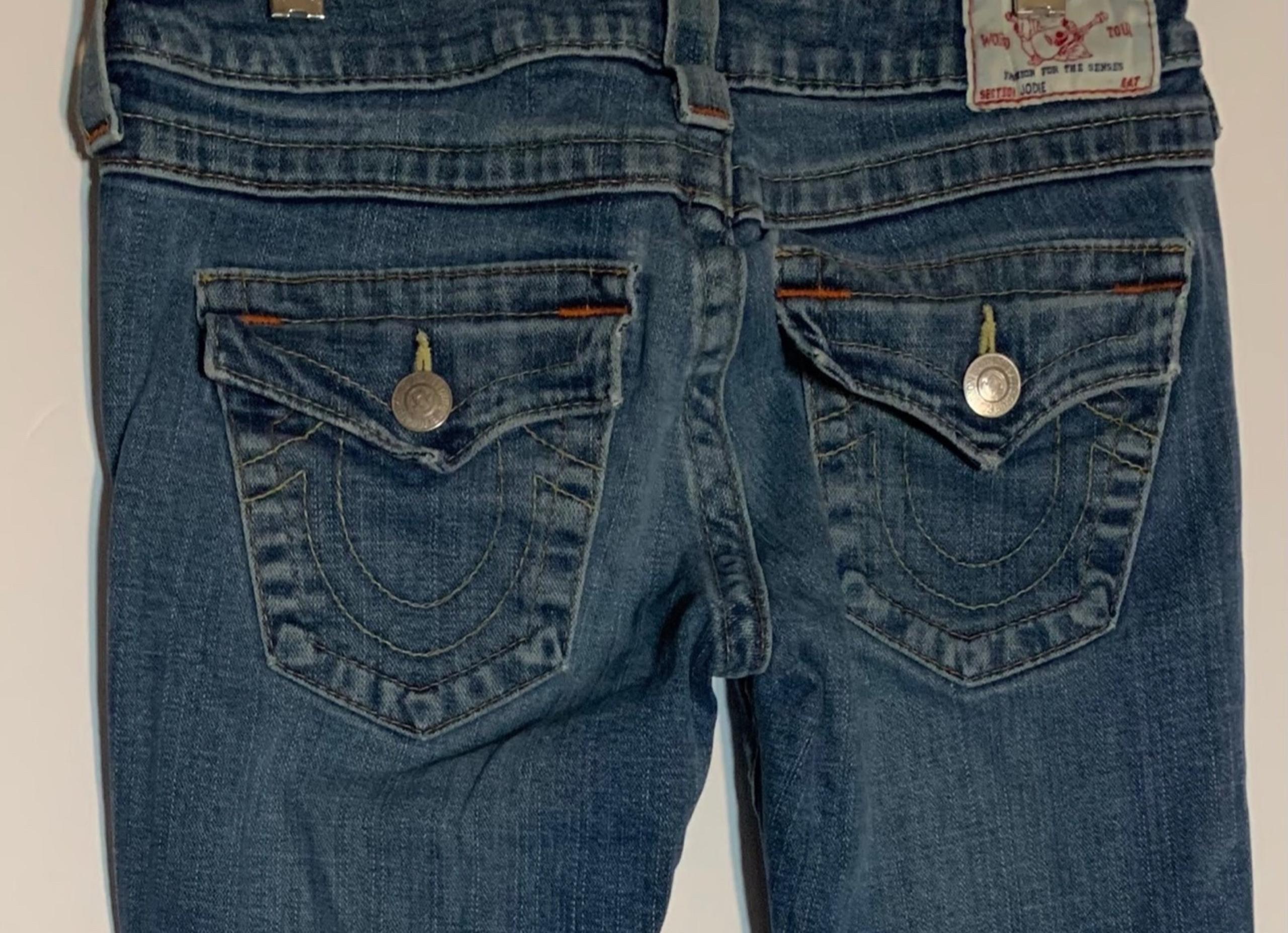 Vintage Women’s True Religion Jodie Med Wash Skinny Jeans 27 x 30