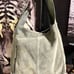 NWT-MADE IN INDIA, GENUINE olive green Suede Big Shopper Tote
