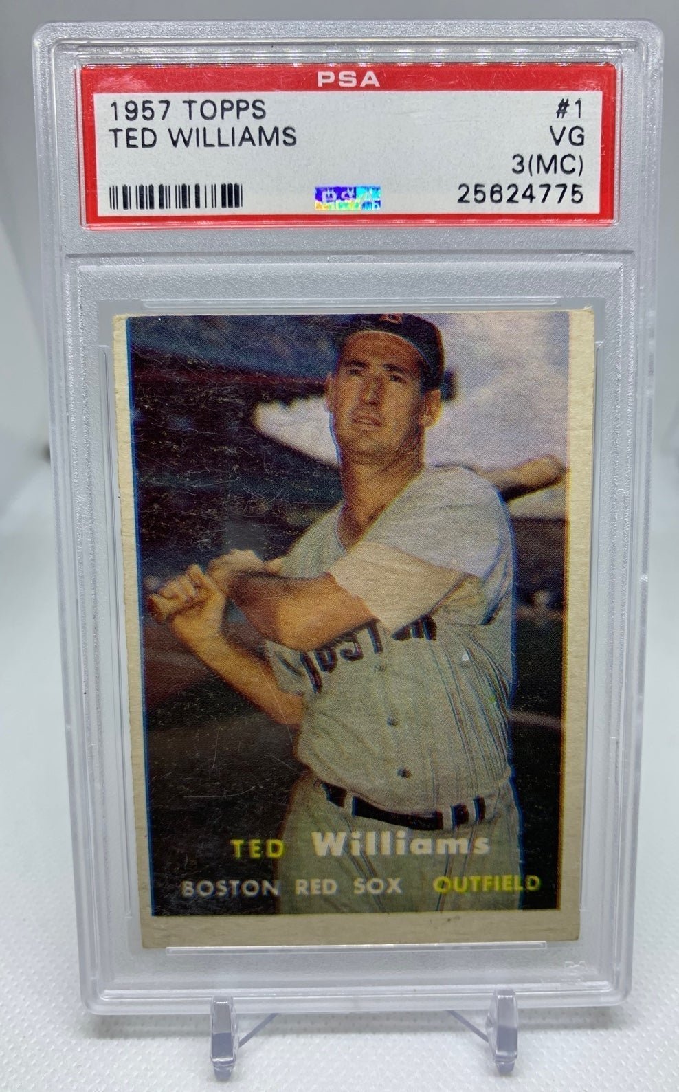 Topps 1957 Ted Williams graded PSA 3 RARE!