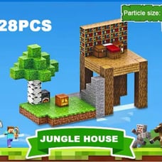 ⭐️Large Capacity 128 PICS⭐️ Minecraft Style Magnetic Blocks with Characters