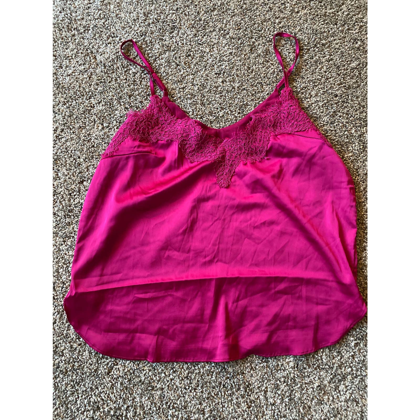 heartloom Purple Tank with Lace Detail - Small