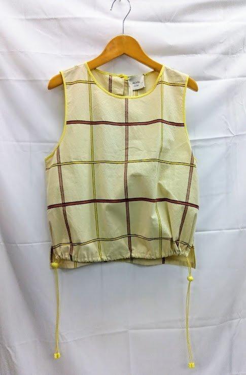 Unused! ALYSI/Sensounico/Ariji ☆ Check Lattice Weave Top Vest