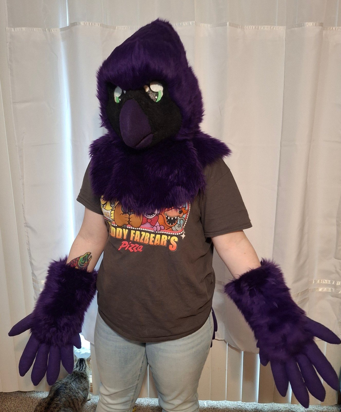 Purple Cardinal Bird Fursuit Partial READ DESC