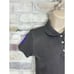 POLO by RALPH LAUREN Womens Grey Polo Shirt Purple Pony Size M 15 Pit To Pit