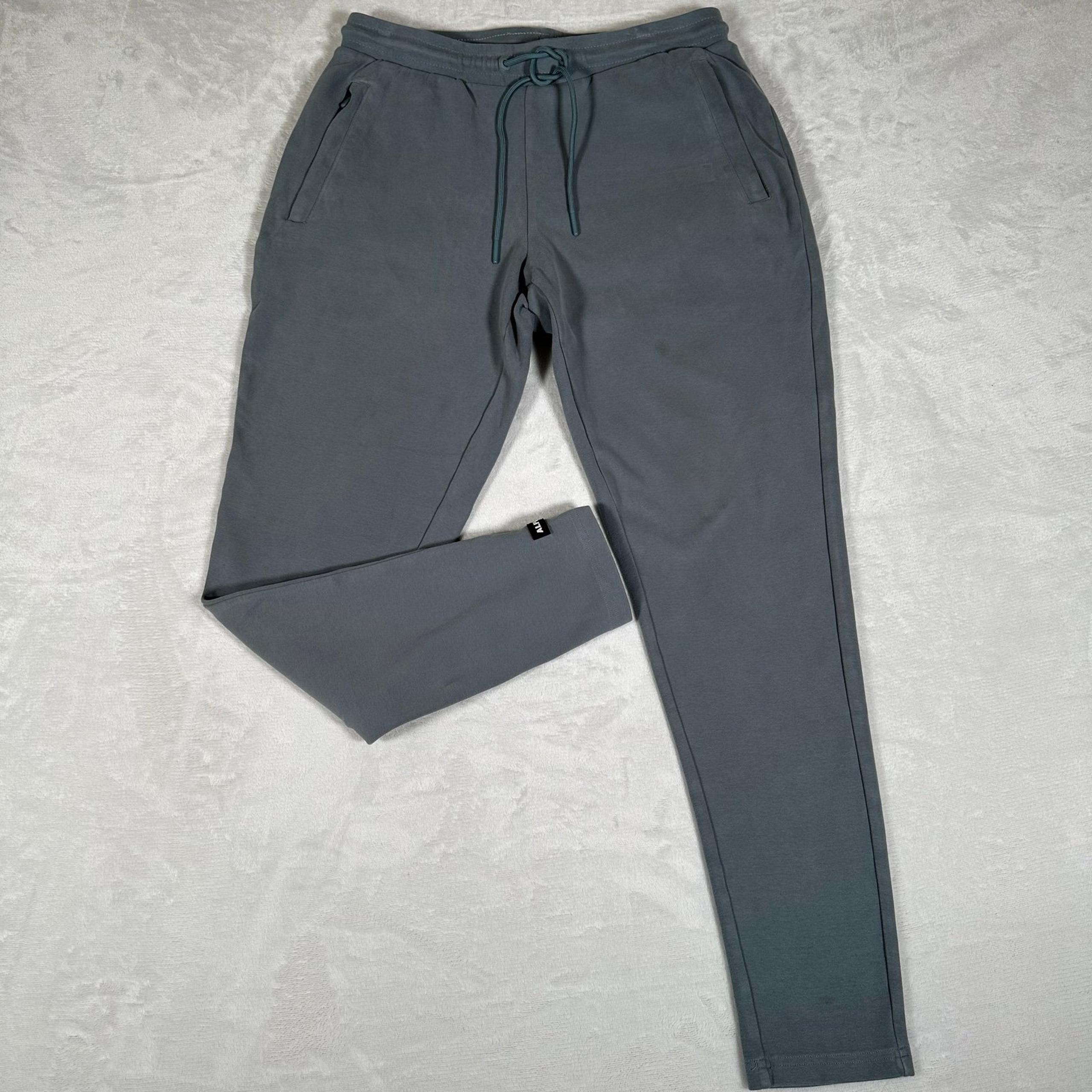 Alphalete Sweatpants Women Size L Gray Tapered Cotton Blend Sport Pants