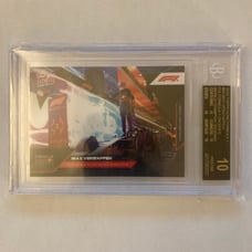 2023 Topps Now F1 Max Verstappen #54 BGS 10 Pristine Black Label ( 3 Peat! )