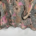 Ulla Johnson Lara Silk Metallic Printed Paisley Floral Blouse Top Ivory/Pink