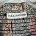 Ulla Johnson Lara Silk Metallic Printed Paisley Floral Blouse Top Ivory/Pink