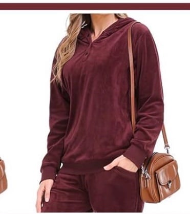 GEEK LIGHTING Velour Track Suits for Women Set Sweatsuits 2 Piece Tracksuit