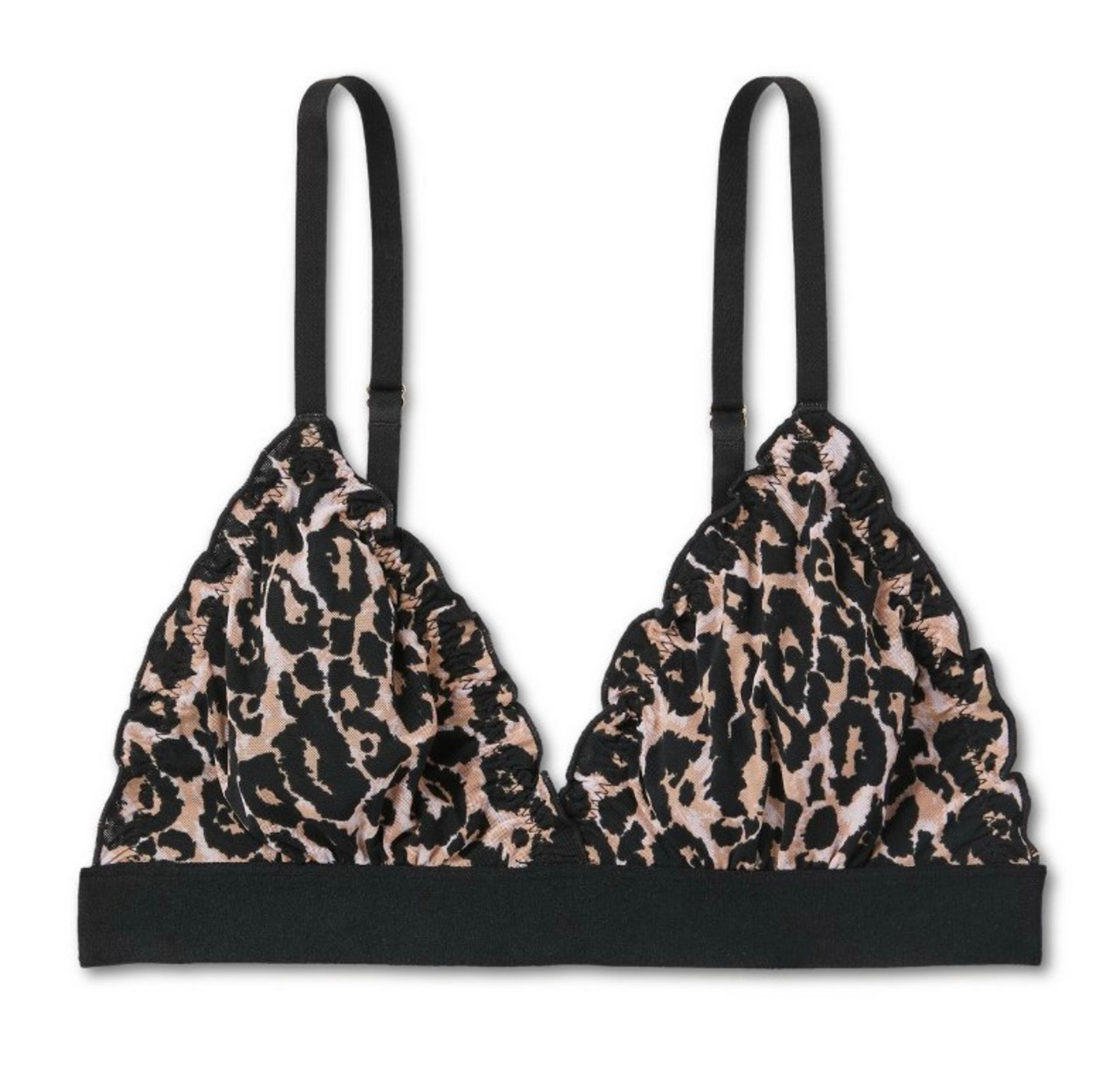 DVF for Target Leopard Mesh Bra - XL
