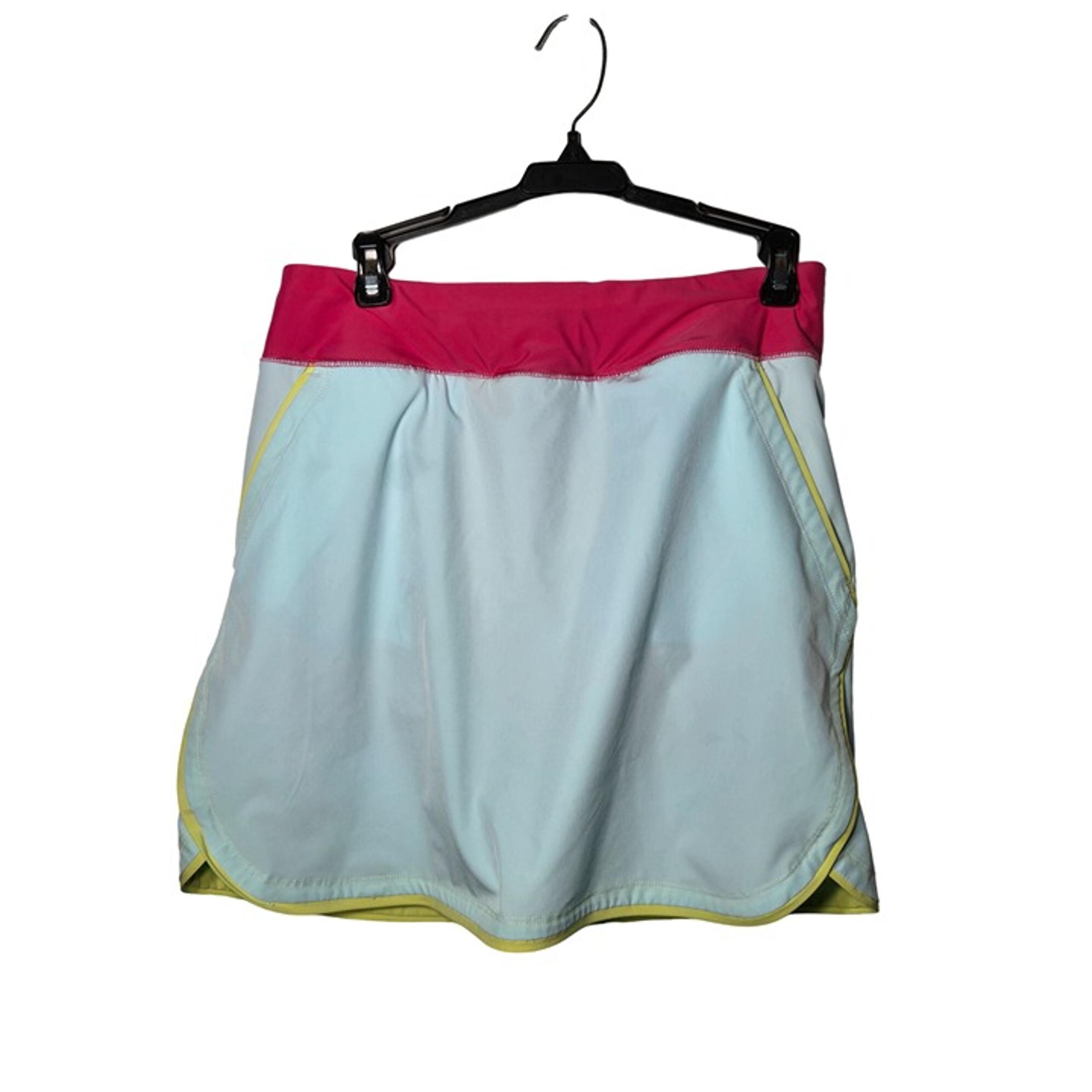 Lands End Womens Skort Size 10 Neon Swim Modest Active Athletic Stretch Neon