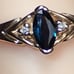 Close Out Sale - No discounts - Like New sapphire & diamond Ring #1250B