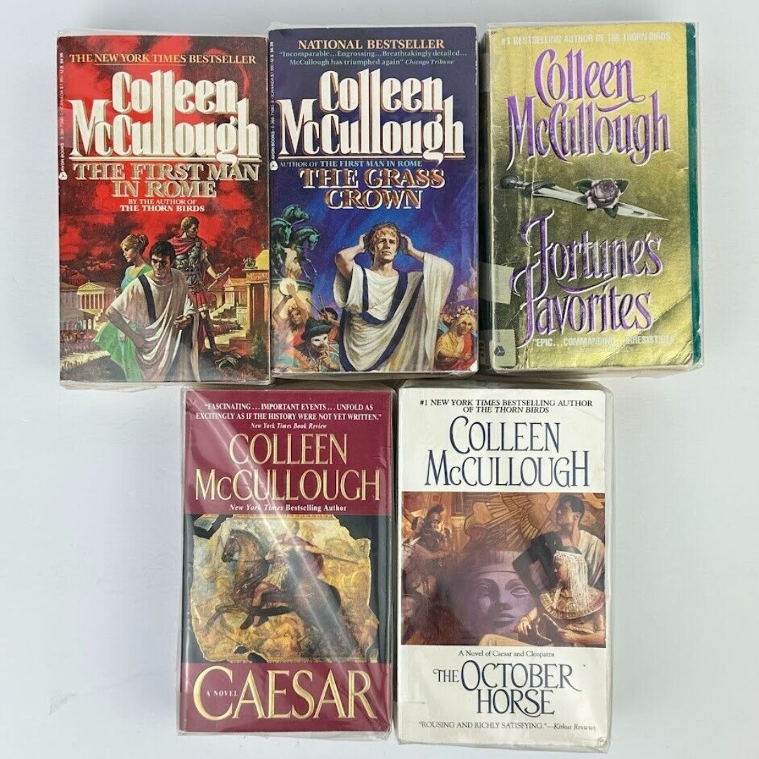 5x Colleen McCullough Master's Of Rome Series Paperback Fiction Novels Books