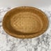 Bambu Double Wall Organic Bamboo Basket Oval Handmade Brown