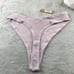 SKIMS Kim Kardashian 3 Pairs Ribbed Dipped Thong Iris Mica Size 3X New