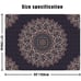 New Black Mandala Tapestry, Psychedelic Boho Wall Hanging for Home Decoration