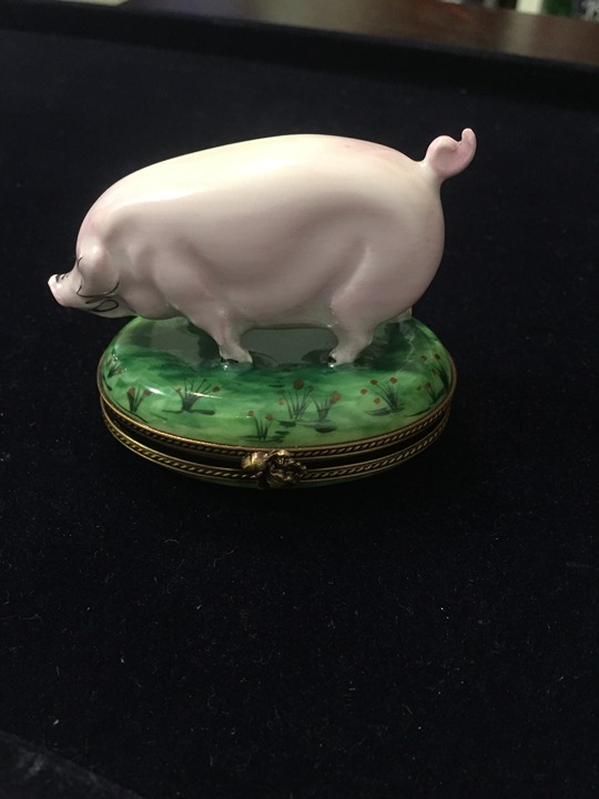 Rochard Pig Limoges Box