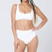 NWT L*SPACE Lizzie Top & Portia Bottom Classic Bikini Set L/M