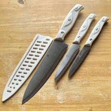 LITTLE CHEF 7.75”/4.75”/4.25” Blade German Steel Chef/Utility/Paring Knives