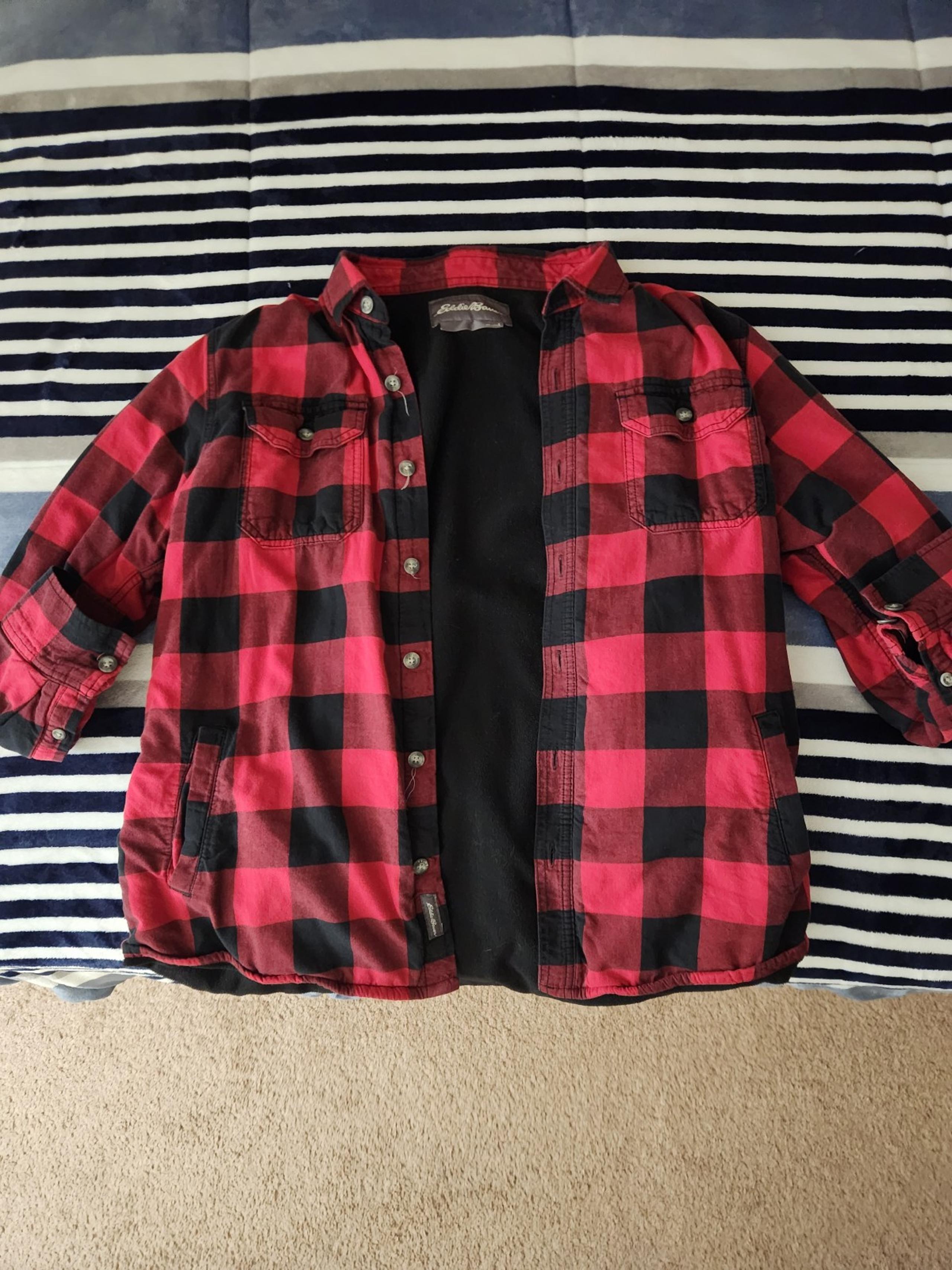 Eddie Bauer Flannel Jacket Men's large