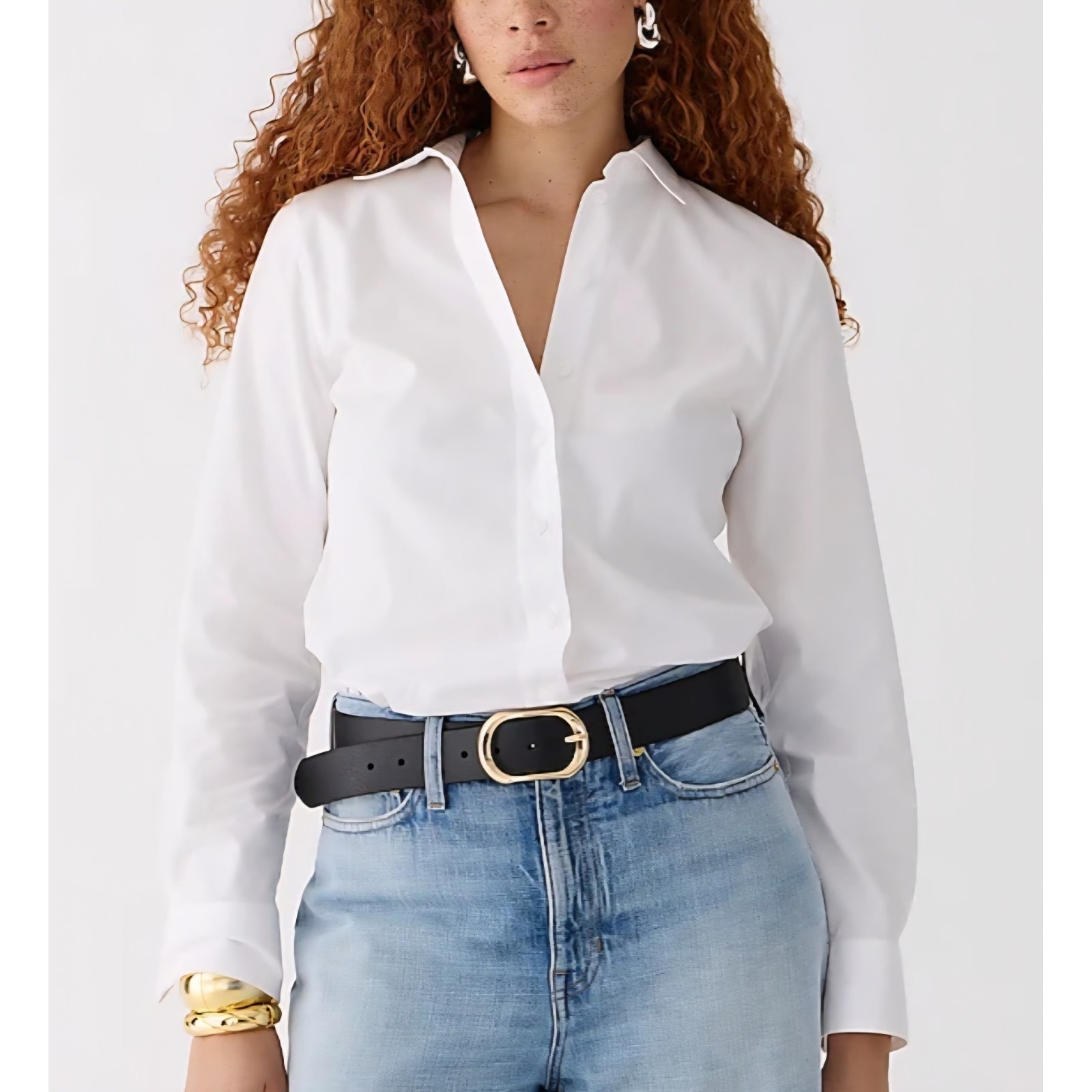 J.Crew Wren Slim Fit White Shirt BY647 Regenerative Cotton Classic Size 0 NWT