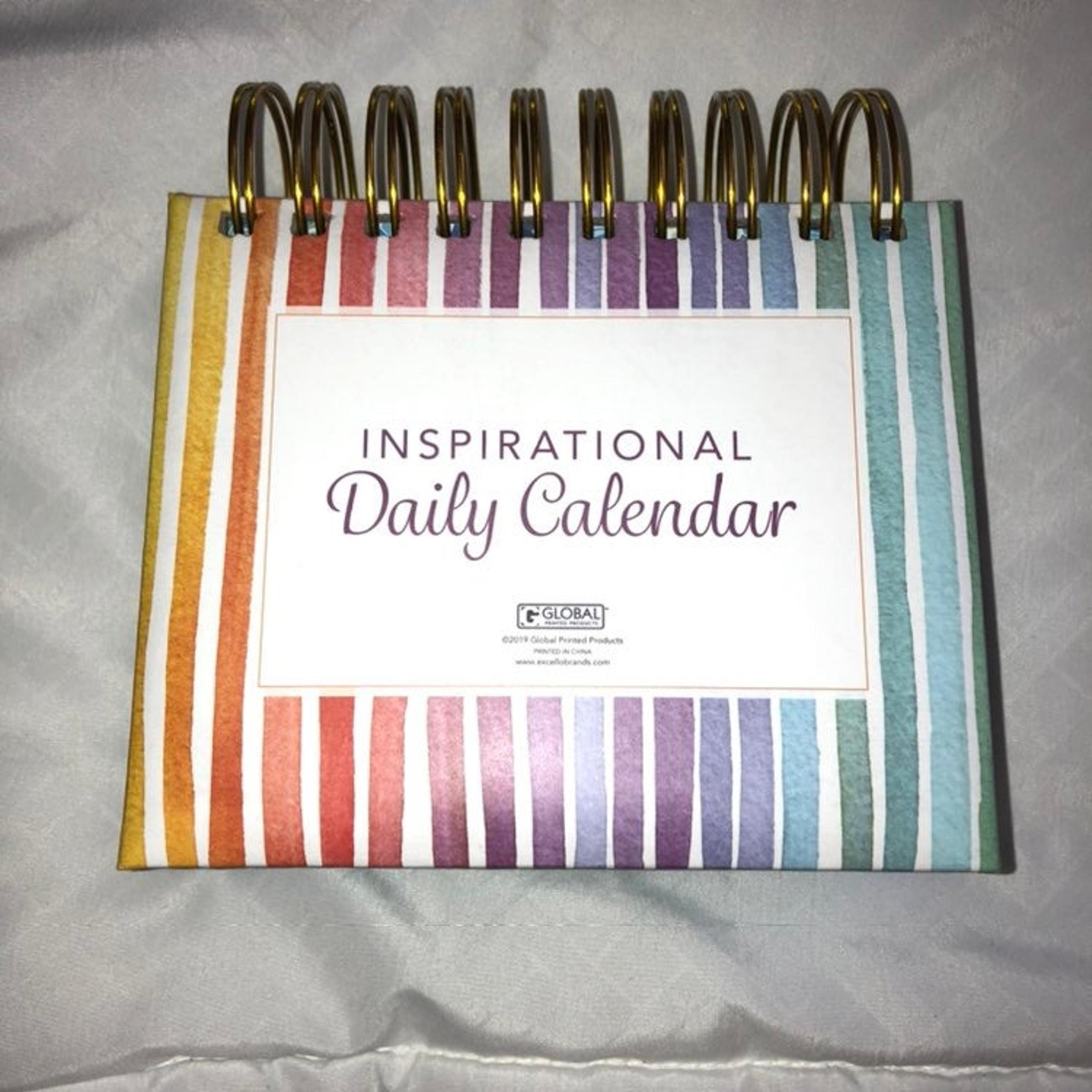 Inspirational daily calendar